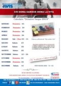 Calendario donazioni 2015